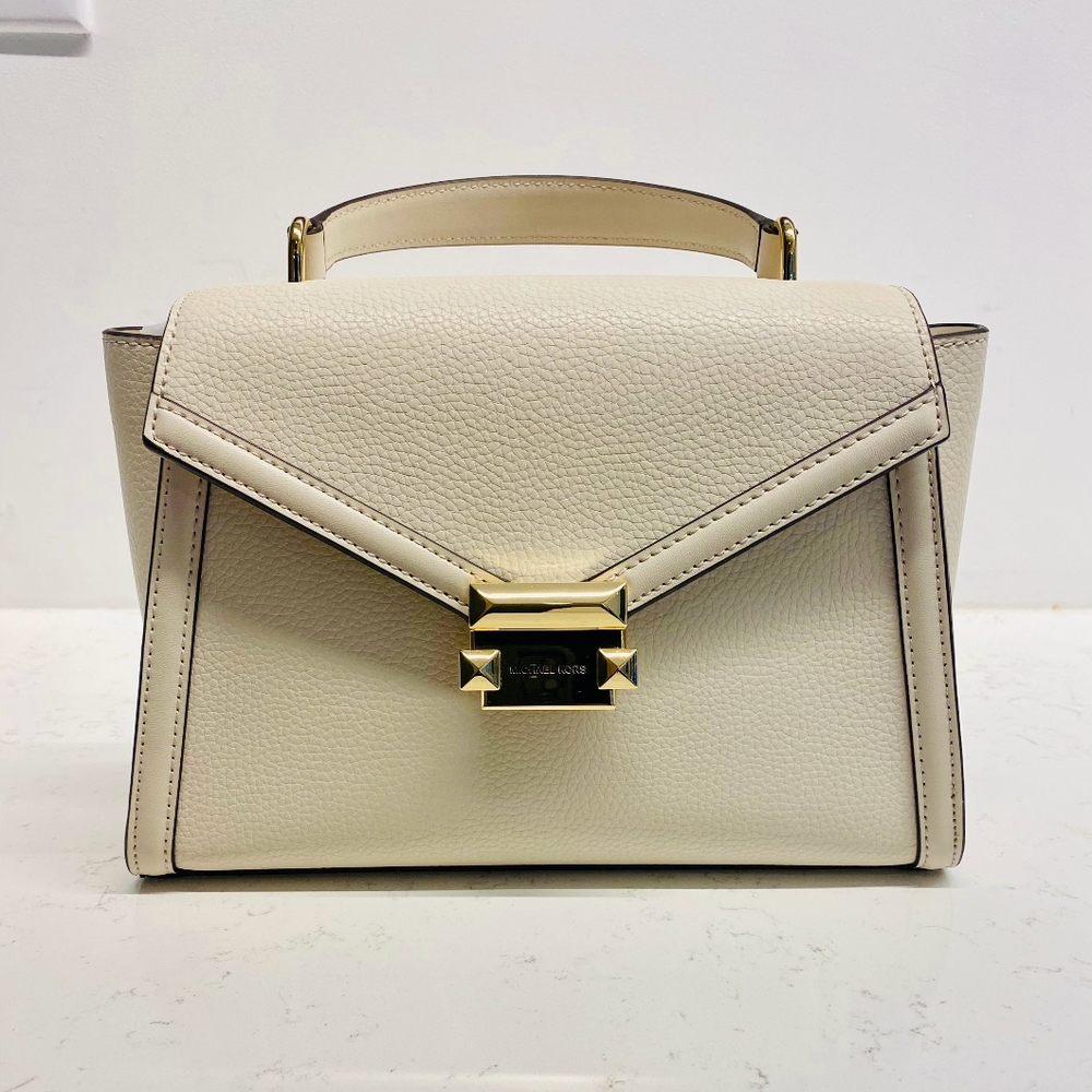 NWT Michael Kors Cream Leather Handbag